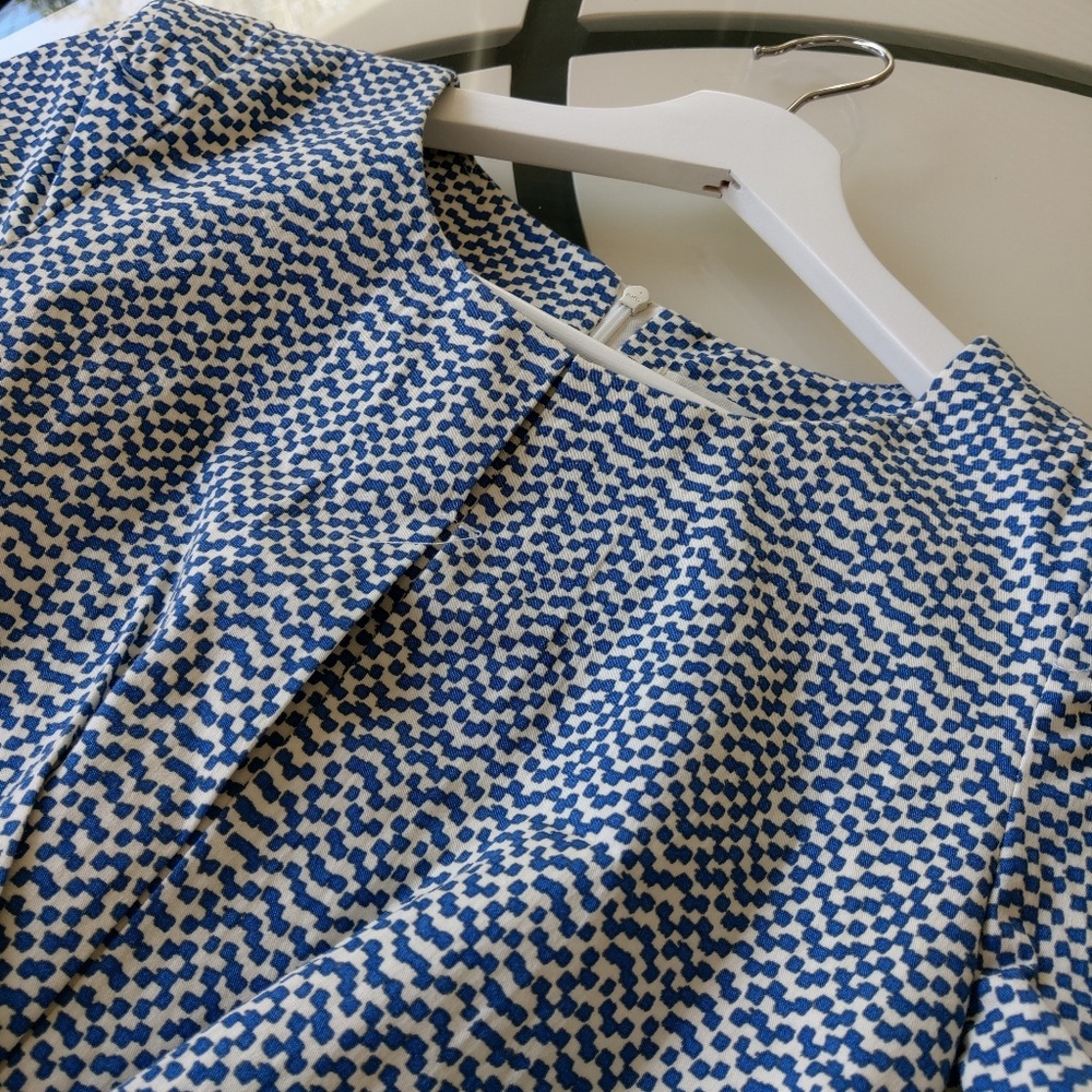 Blue/white Checkered Dress